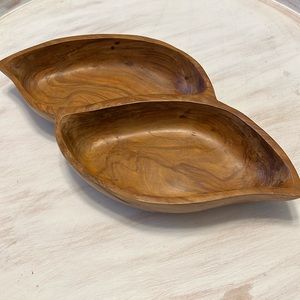 2 sided wood bowl